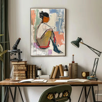 Abstract Expressionism Human Figure Modern Art Poster PosterGoat