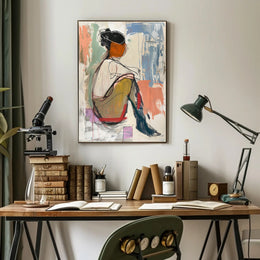Abstract Expressionism Human Figure Modern Art Poster PosterGoat