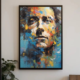 Abstract Expressionism Portrait Poster for Contemporary Art Enthusiasts PosterGoat