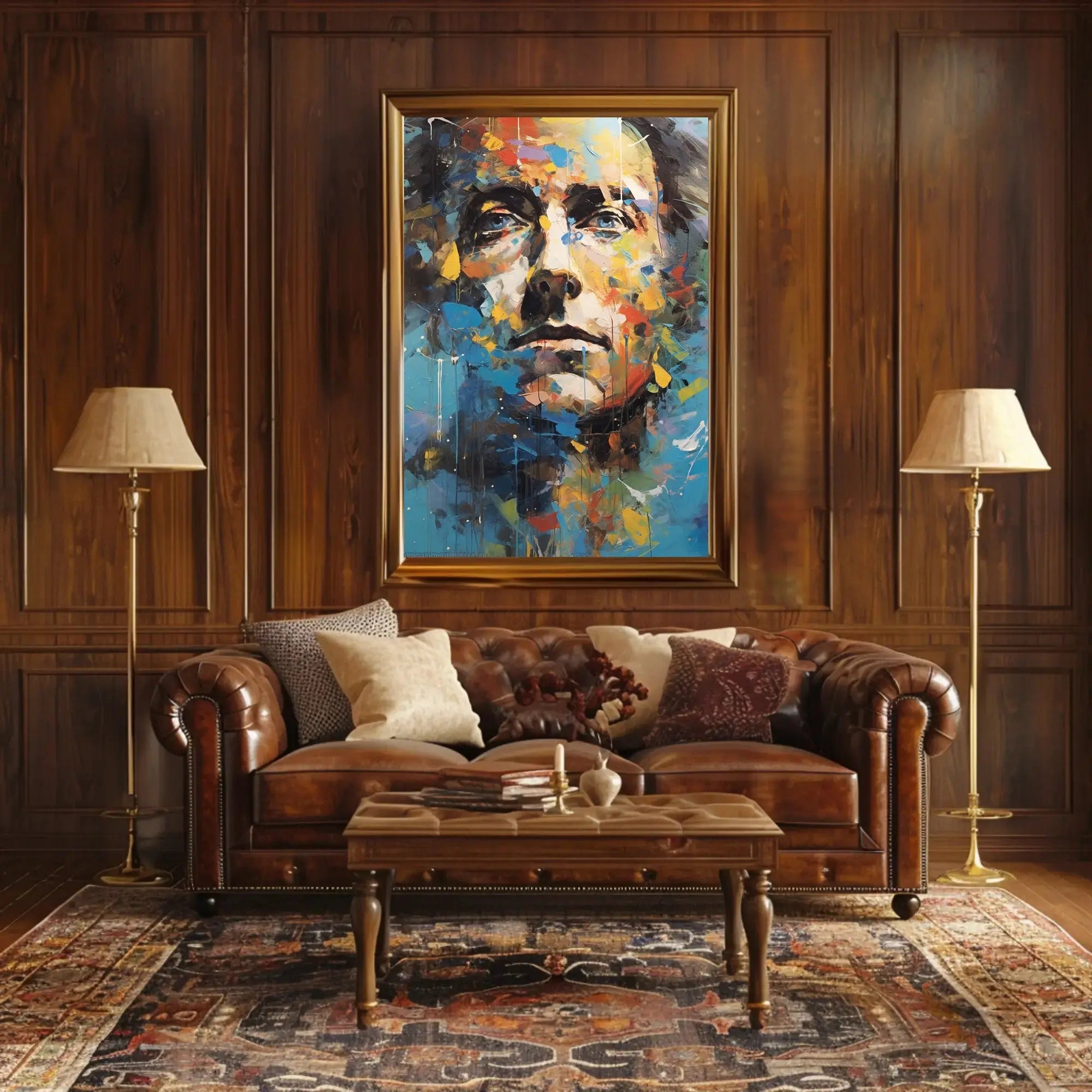 Abstract Expressionism Portrait Poster for Contemporary Art Enthusiasts PosterGoat
