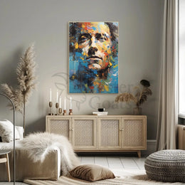 Abstract Expressionism Portrait Poster for Contemporary Art Enthusiasts PosterGoat