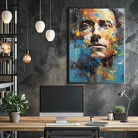 Abstract Expressionism Portrait Poster for Contemporary Art Enthusiasts PosterGoat