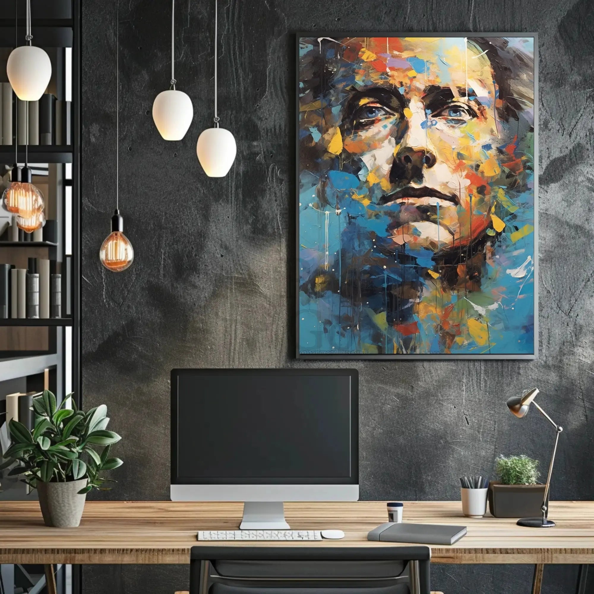Abstract Expressionism Portrait Poster for Contemporary Art Enthusiasts PosterGoat