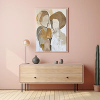 Abstract Faceless Figures Modern Minimalist Art Poster PosterGoat