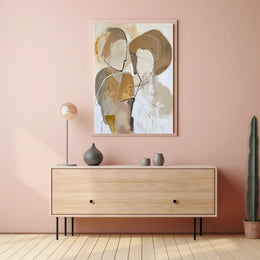 Abstract Faceless Figures Modern Minimalist Art Poster PosterGoat