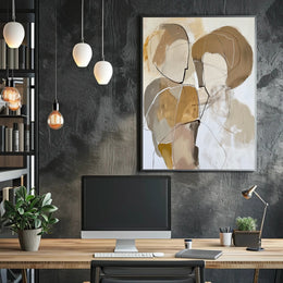 Abstract Faceless Figures Modern Minimalist Art Poster PosterGoat