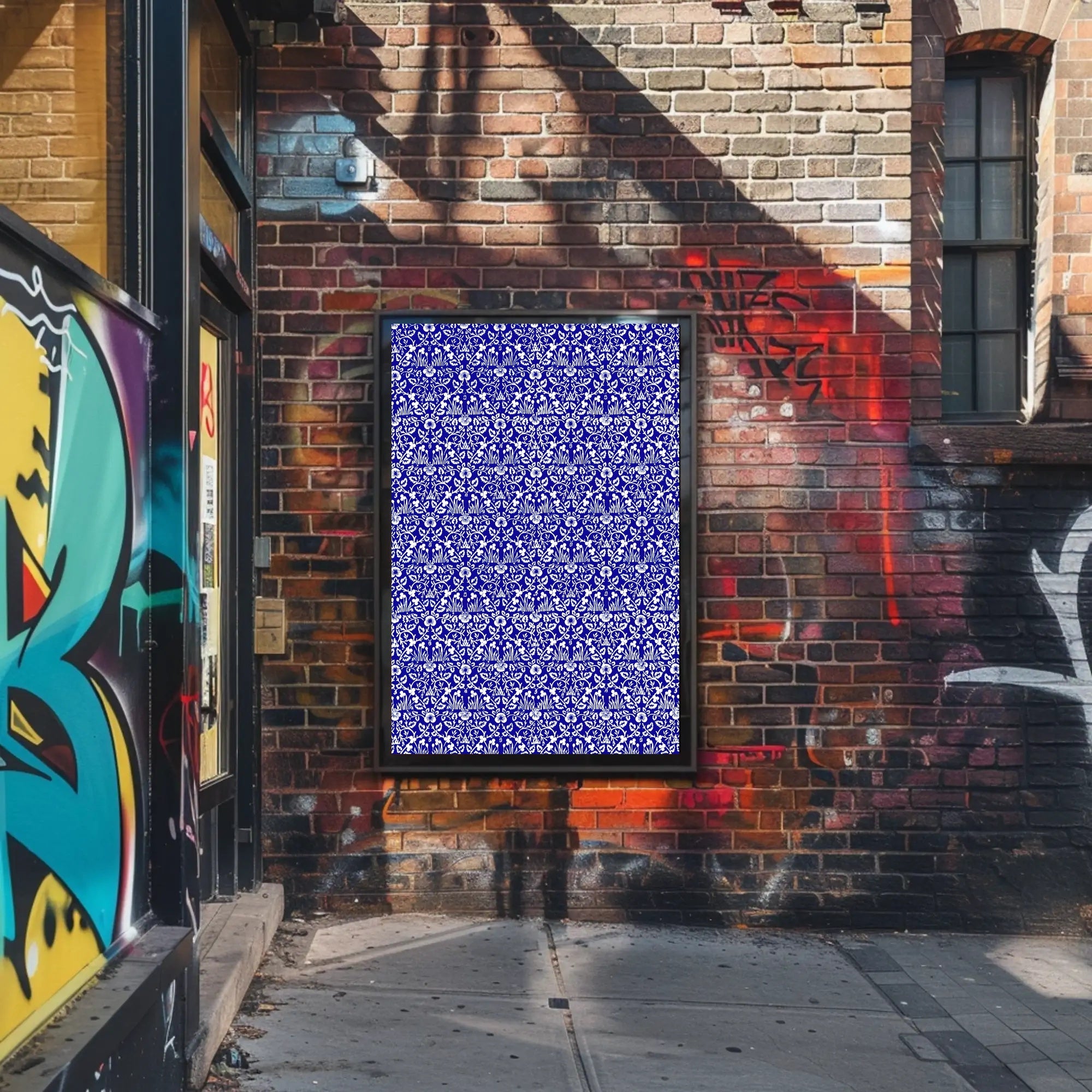 Abstract Floral Pattern Poster PosterGoat