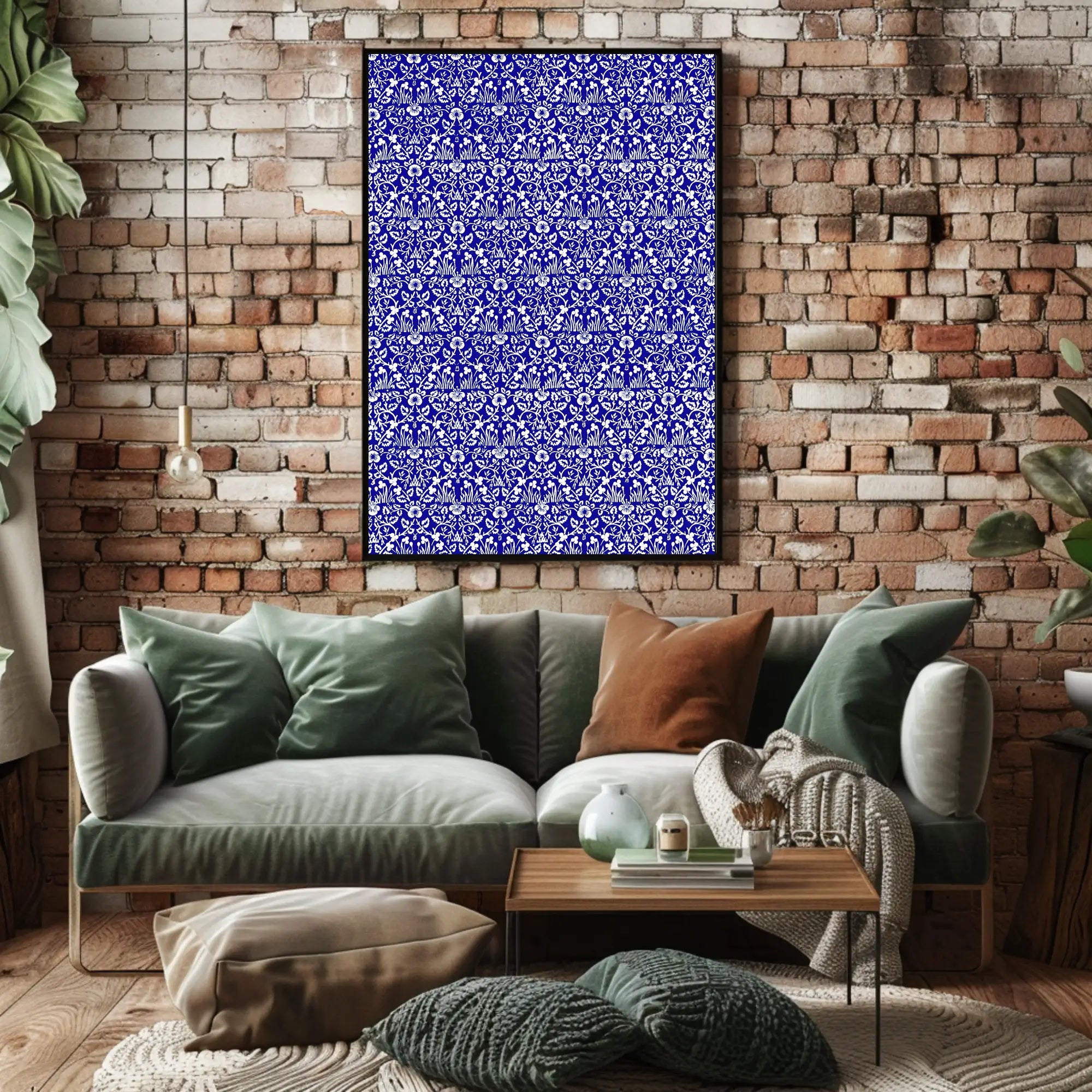 Abstract Floral Pattern Poster PosterGoat