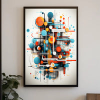 Abstract Geometric Art Vibrant Artistic Poster PosterGoat