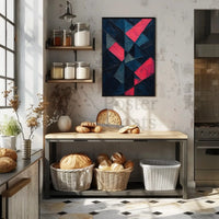 Abstract Geometric Design In Bold Colors Poster PosterGoat