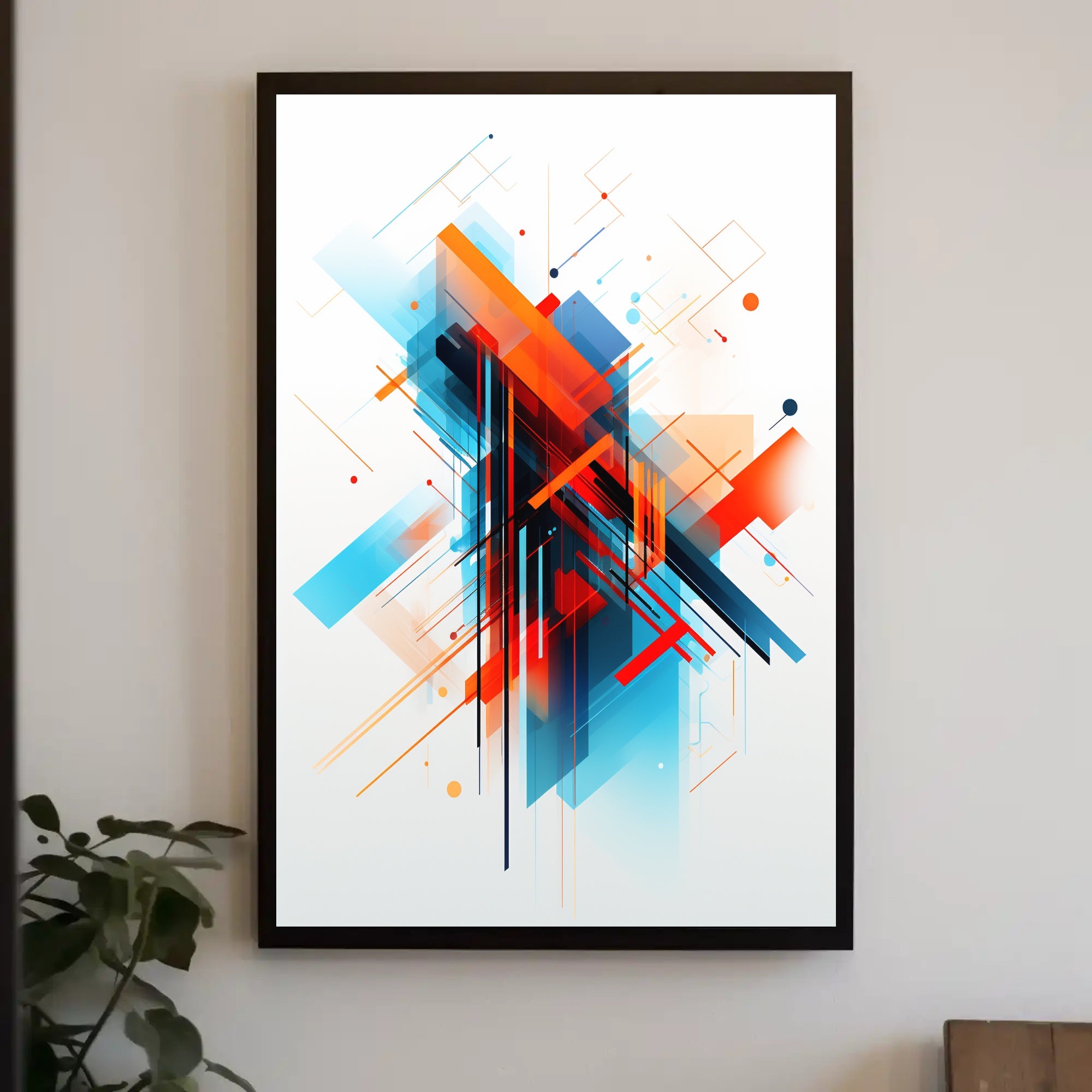 Abstract Geometric Design: Modernity and Futurism Art Poster PosterGoat