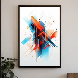 Abstract Geometric Design: Modernity and Futurism Art Poster PosterGoat