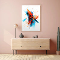 Abstract Geometric Design: Modernity and Futurism Art Poster PosterGoat