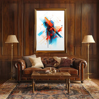 Abstract Geometric Design: Modernity and Futurism Art Poster PosterGoat