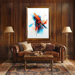 Abstract Geometric Design: Modernity and Futurism Art Poster PosterGoat
