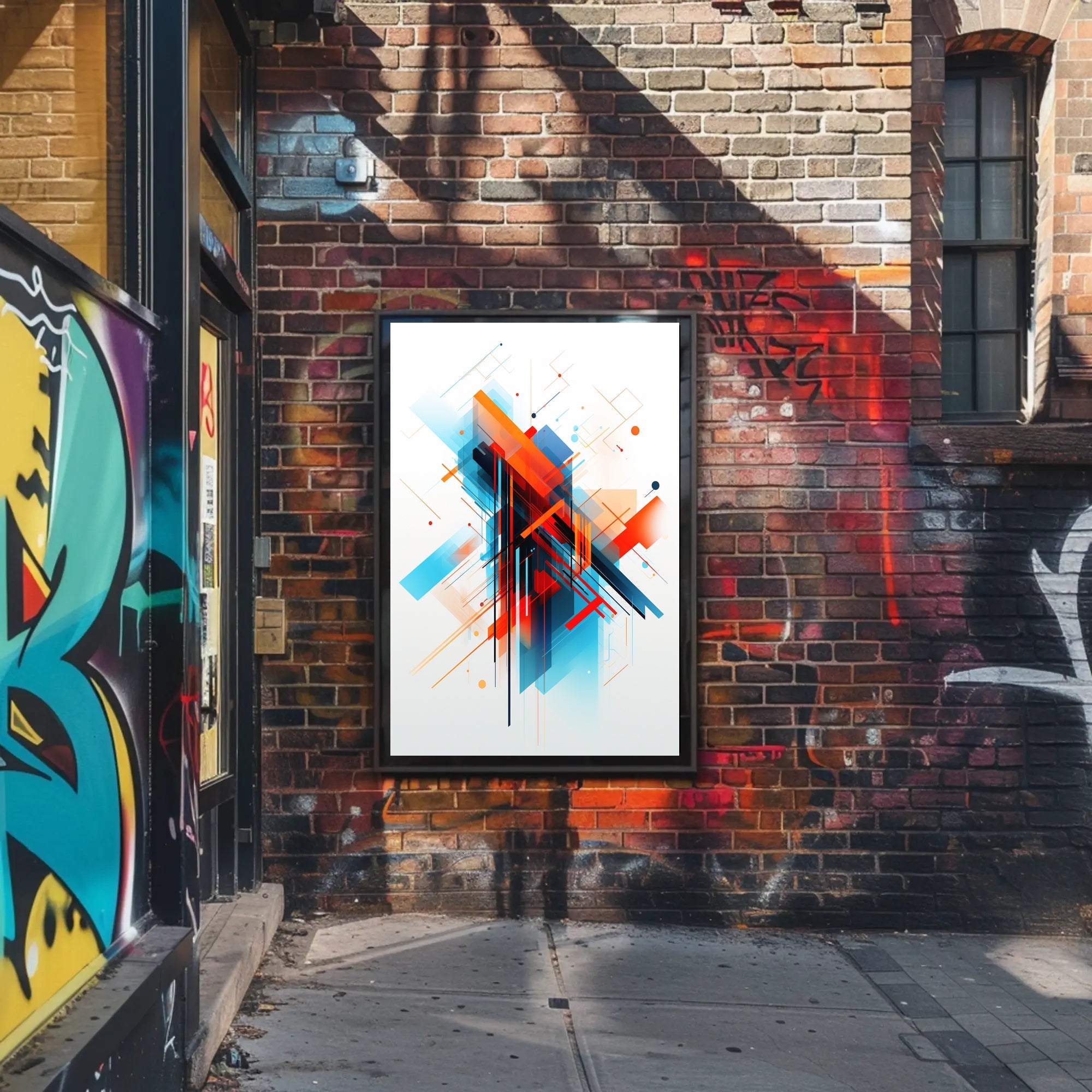 Abstract Geometric Design: Modernity and Futurism Art Poster PosterGoat