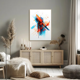 Abstract Geometric Design: Modernity and Futurism Art Poster PosterGoat