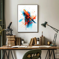Abstract Geometric Design: Modernity and Futurism Art Poster PosterGoat