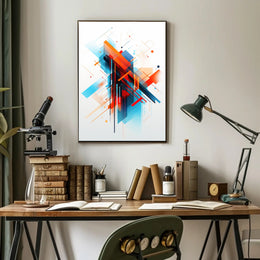 Abstract Geometric Design: Modernity and Futurism Art Poster PosterGoat