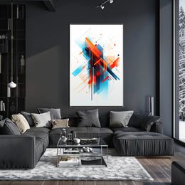 Abstract Geometric Design: Modernity and Futurism Art Poster PosterGoat