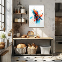Abstract Geometric Design: Modernity and Futurism Art Poster PosterGoat