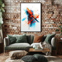 Abstract Geometric Design: Modernity and Futurism Art Poster PosterGoat