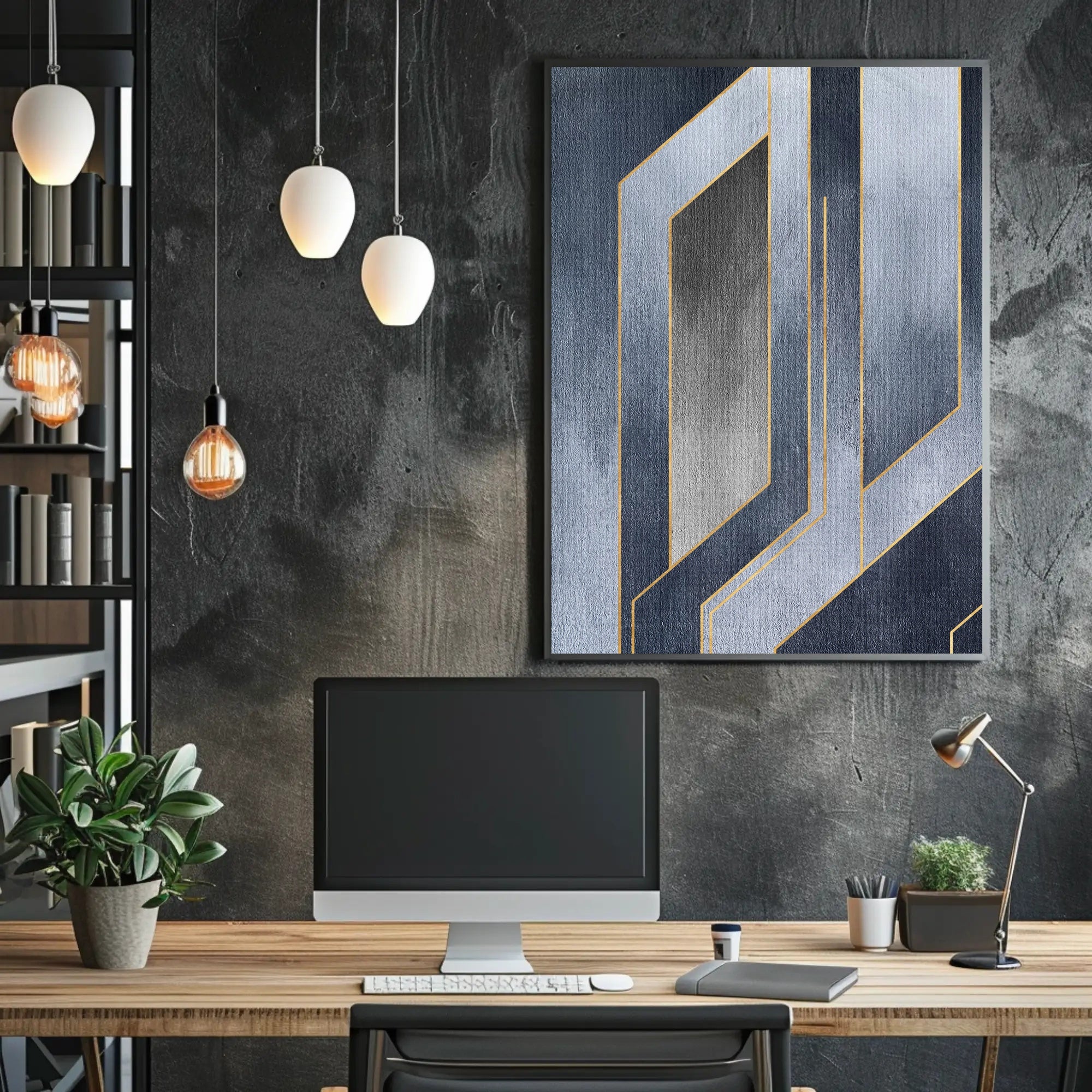 Abstract Geometric Elegance Poster - Abstract or Artistic Poster PosterGoat