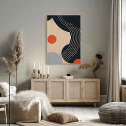 Abstract Geometric Modern Art Wall Decor Poster PosterGoat