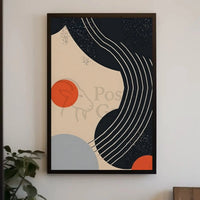 Abstract Geometric Modern Art Wall Decor Poster PosterGoat