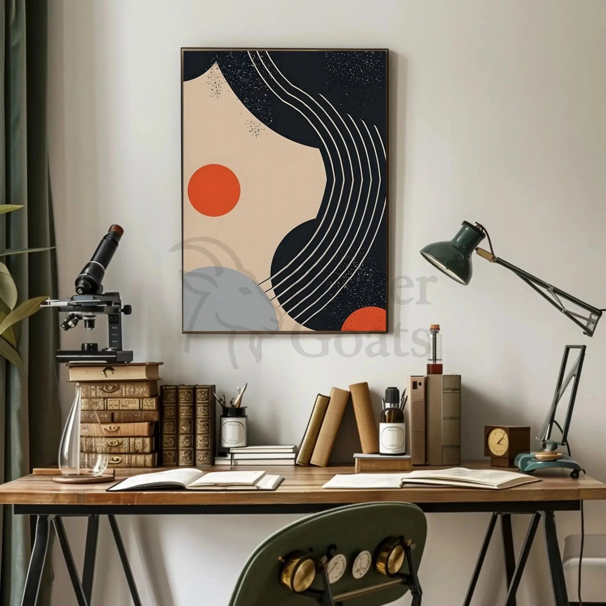 Abstract Geometric Modern Art Wall Decor Poster PosterGoat