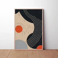 Abstract Geometric Modern Art Wall Decor Poster PosterGoat