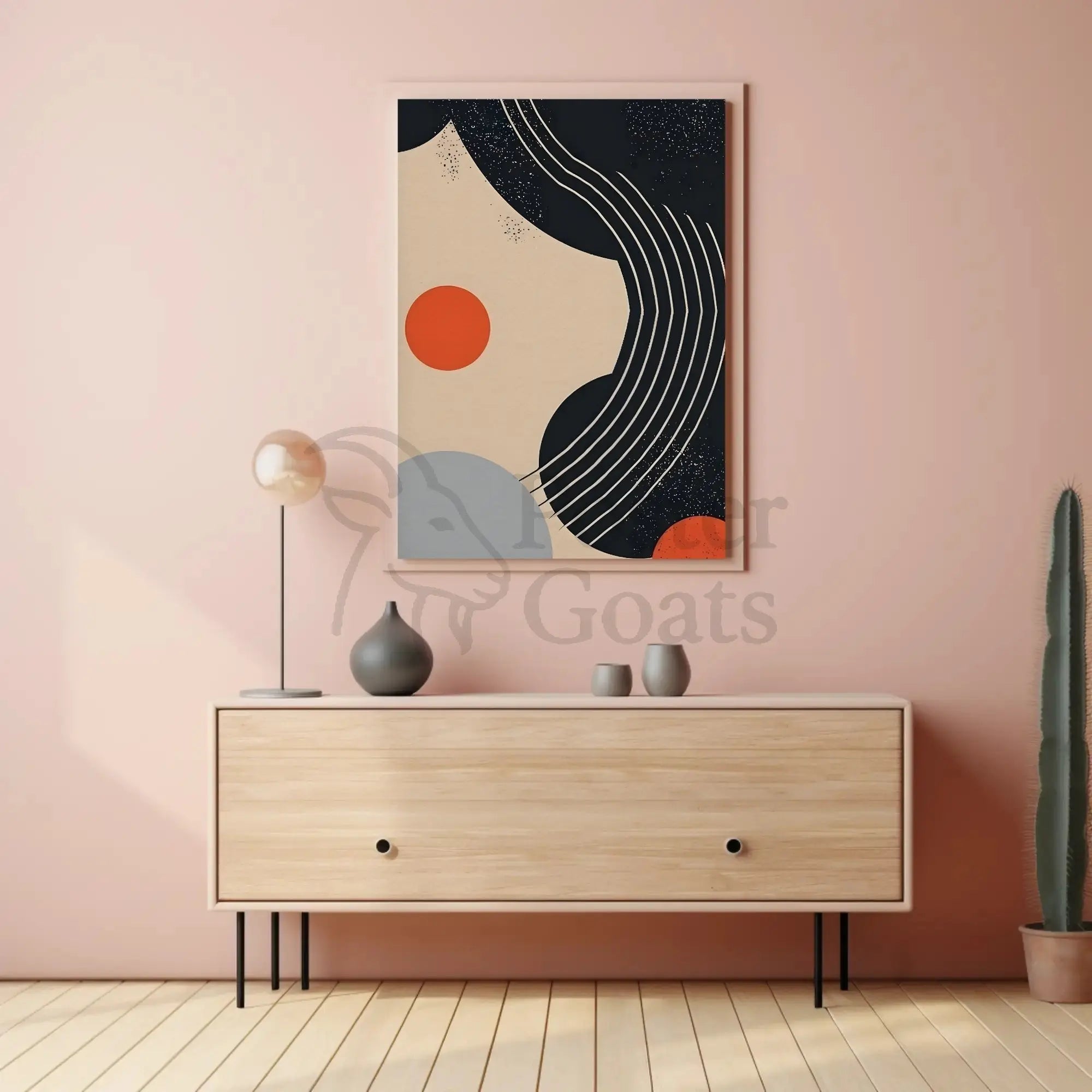 Abstract Geometric Modern Art Wall Decor Poster PosterGoat