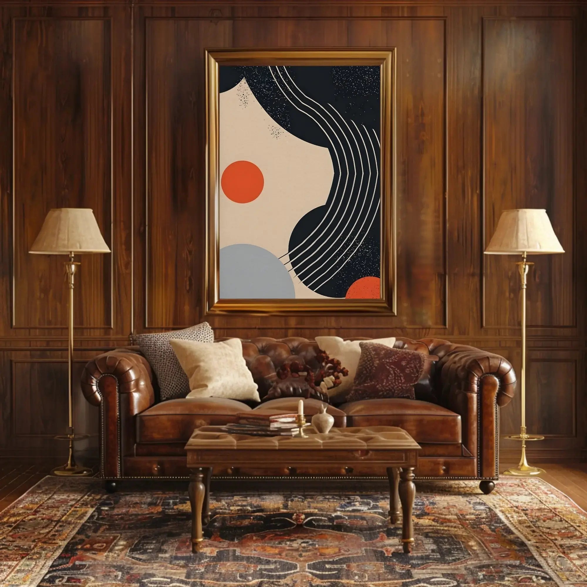 Abstract Geometric Modern Art Wall Decor Poster PosterGoat