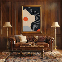 Abstract Geometric Modern Art Wall Decor Poster PosterGoat