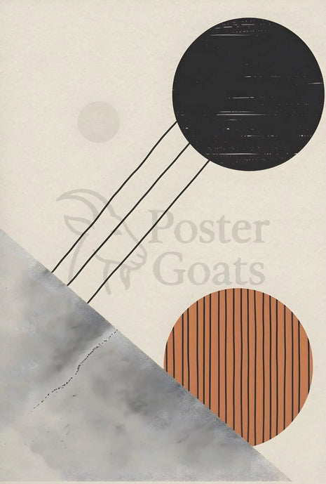 Abstract Geometric Shapes Modern Art Artistic Poster PosterGoat