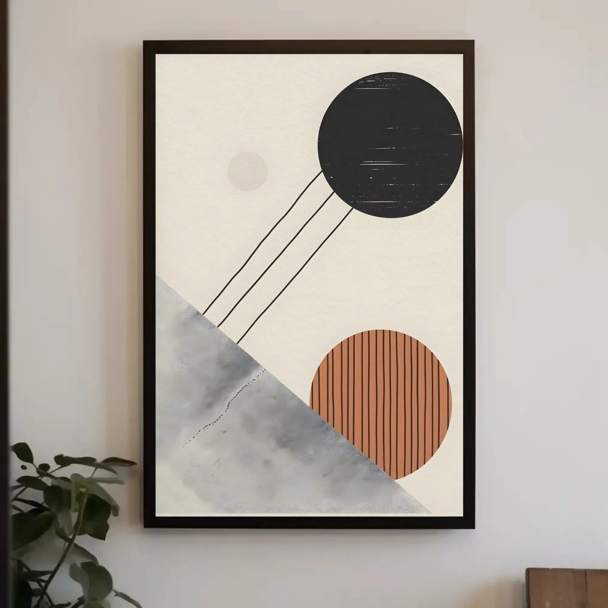 Abstract Geometric Shapes Modern Art Artistic Poster PosterGoat