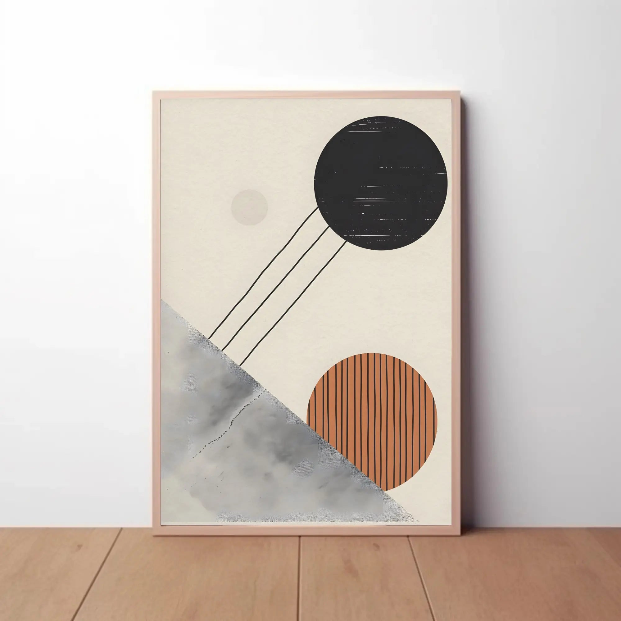 Abstract Geometric Shapes Modern Art Artistic Poster PosterGoat