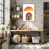 Abstract Half Circle Art Poster PosterGoat