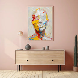 Abstract Human Form Poster with Vibrant Modern Style PosterGoat