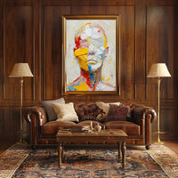 Abstract Human Form Poster with Vibrant Modern Style PosterGoat