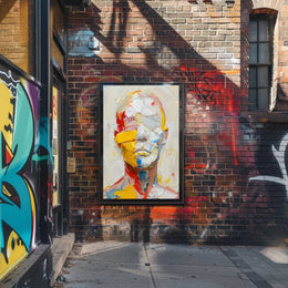 Abstract Human Form Poster with Vibrant Modern Style PosterGoat