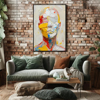 Abstract Human Form Poster with Vibrant Modern Style PosterGoat