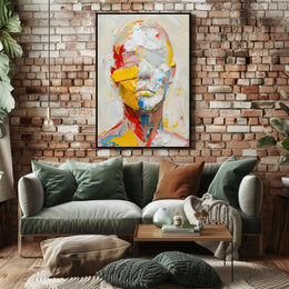 Abstract Human Form Poster with Vibrant Modern Style PosterGoat