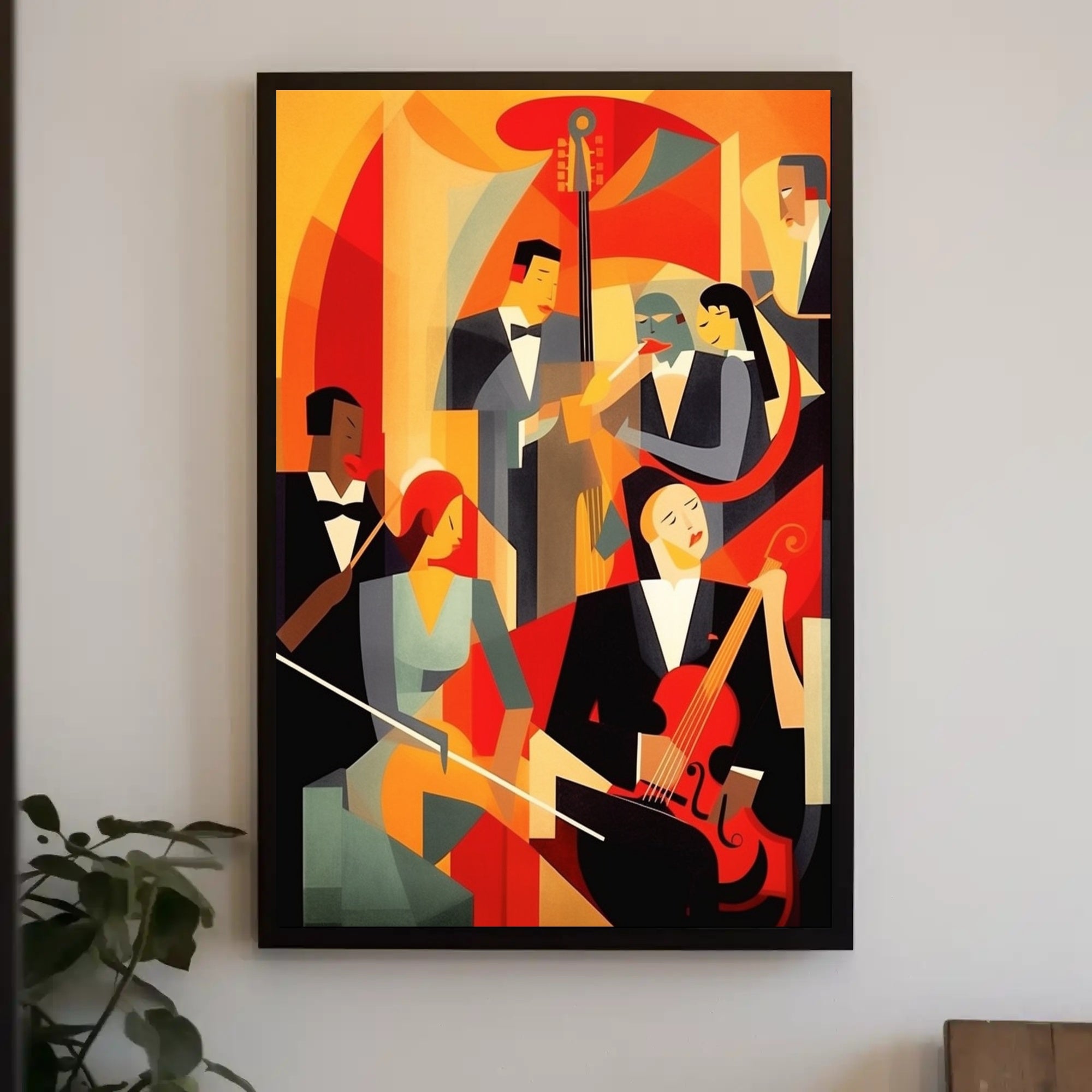Abstract Jazz Ensemble Poster PosterGoat