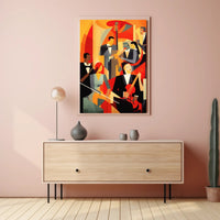 Abstract Jazz Ensemble Poster PosterGoat
