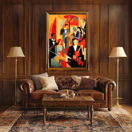 Abstract Jazz Ensemble Poster PosterGoat