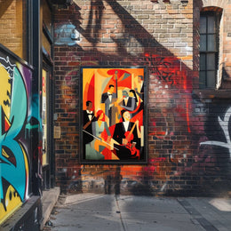Abstract Jazz Ensemble Poster PosterGoat