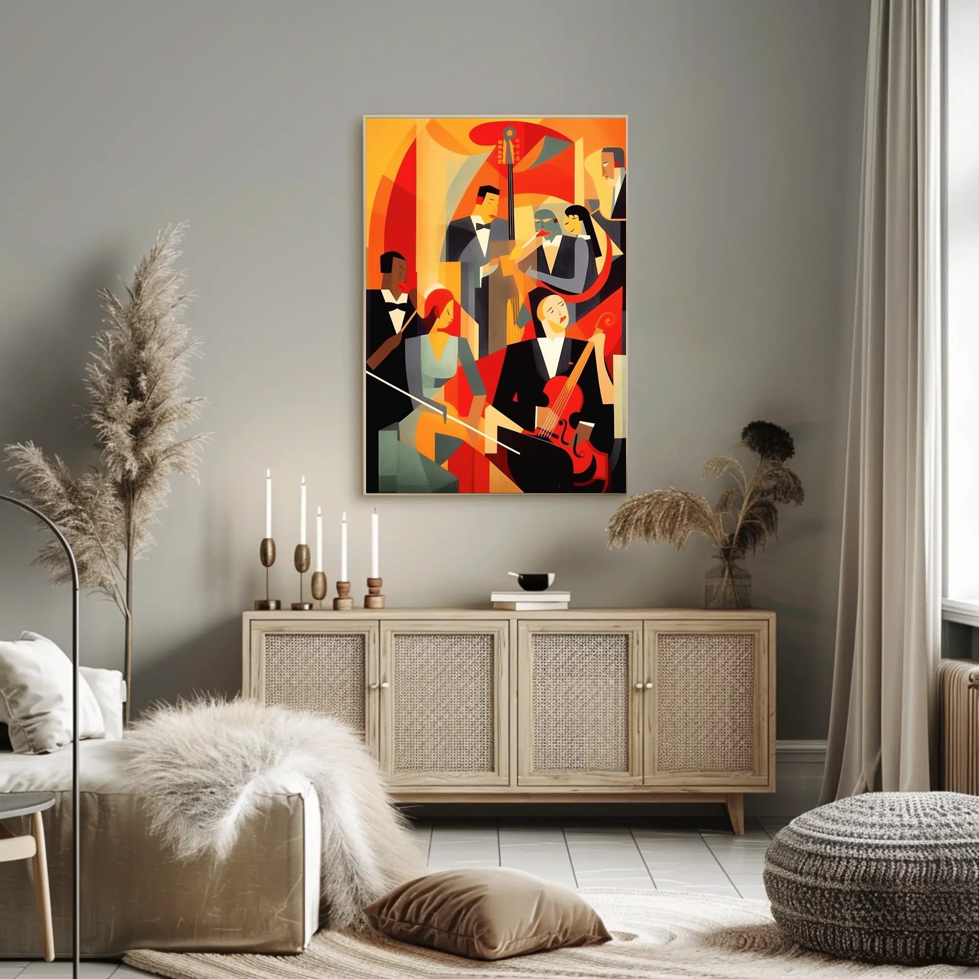 Abstract Jazz Ensemble Poster PosterGoat