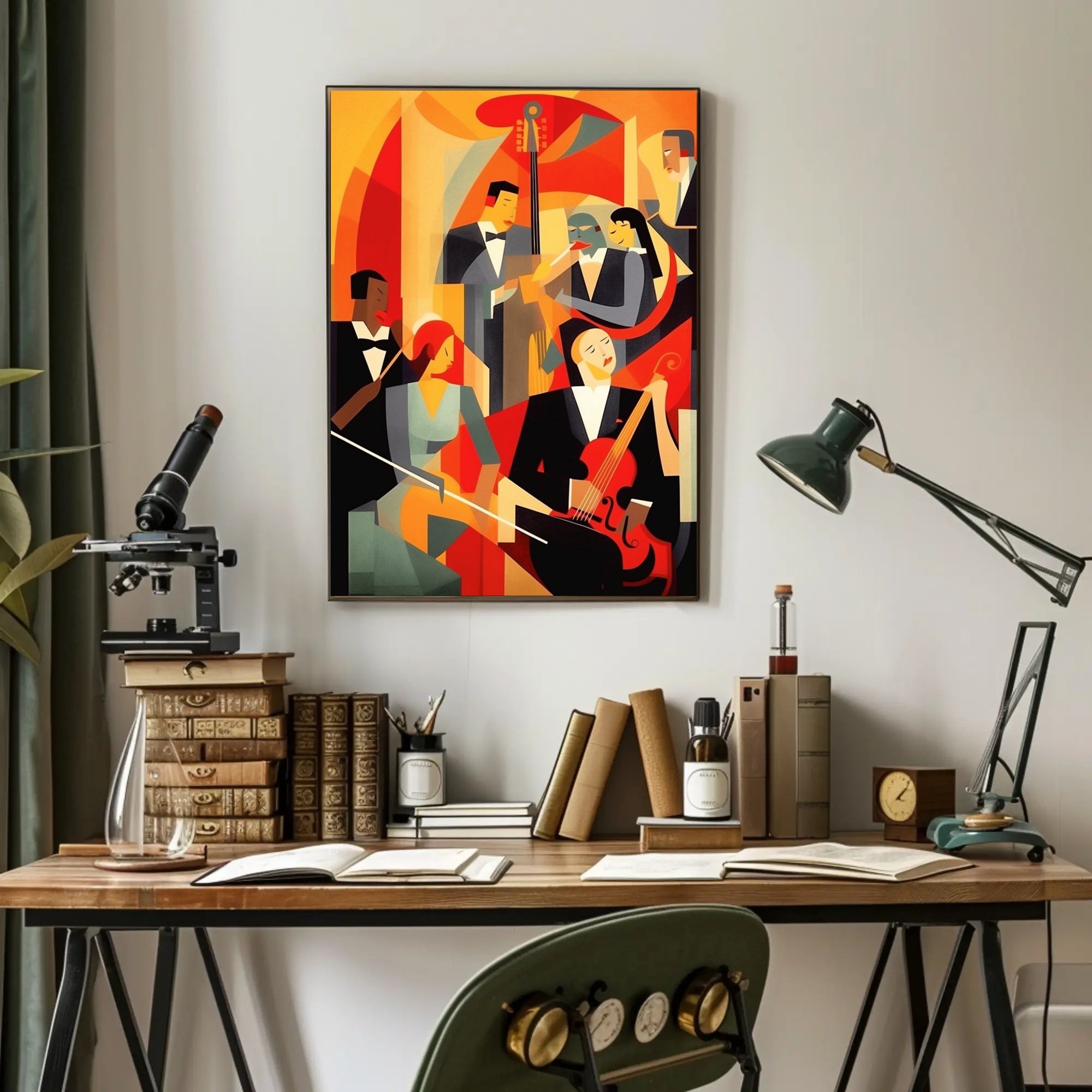 Abstract Jazz Ensemble Poster PosterGoat