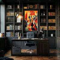 Abstract Jazz Ensemble Poster PosterGoat